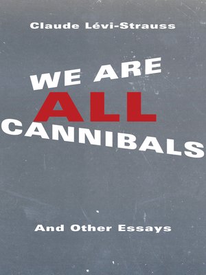 cover image of We Are All Cannibals